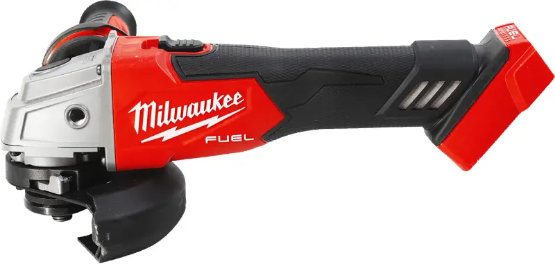 Aku úhlová bruska 125 mm Milwaukee M18 FSAG125X-501B s posuvným spínačem, aku M18 B5 + M12-18 C+ taška, 4933500779